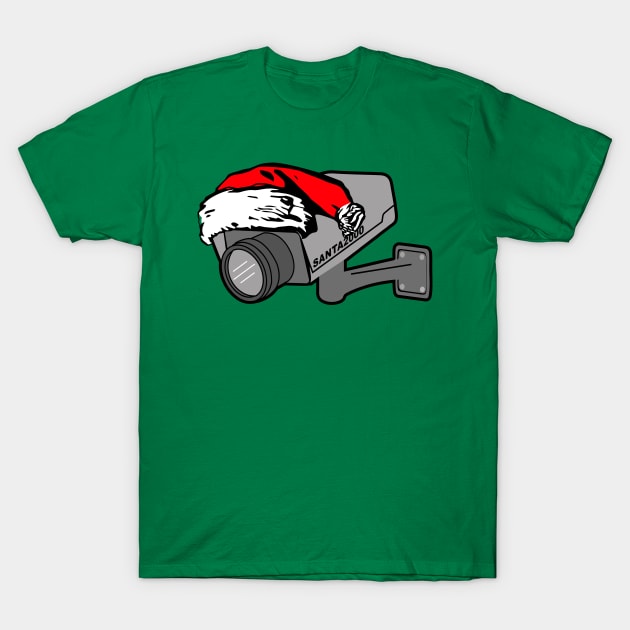 santa cam red (he knows when you are sleeping) T-Shirt by B0red